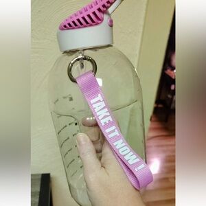 Reusable 1 Gallon Motivational Sports Water Bottle W/ Straw and Handle BPA-Free